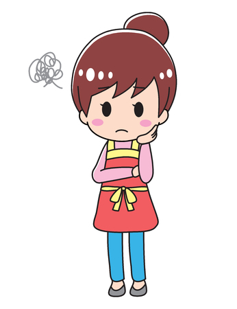 Troubled housewifeのイラスト素材