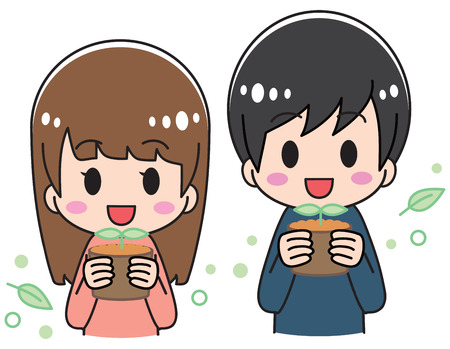 Seedling presentのイラスト素材