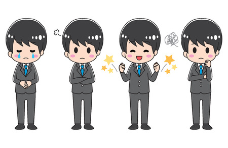 Suit male variationのイラスト素材