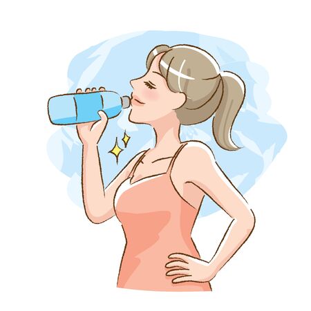 Hydration womanのイラスト素材