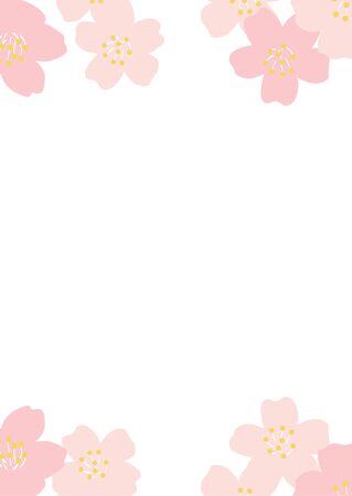 Cherry blossom background illustrationのイラスト素材
