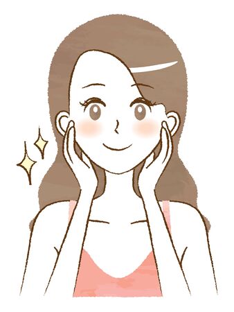 Never forget to take care of your skin properlyのイラスト素材
