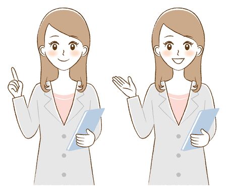 Illustration of a female doctorのイラスト素材
