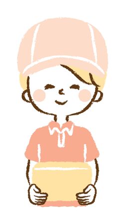 Illustration of a moving manのイラスト素材