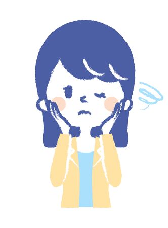 to be worried about somethingのイラスト素材