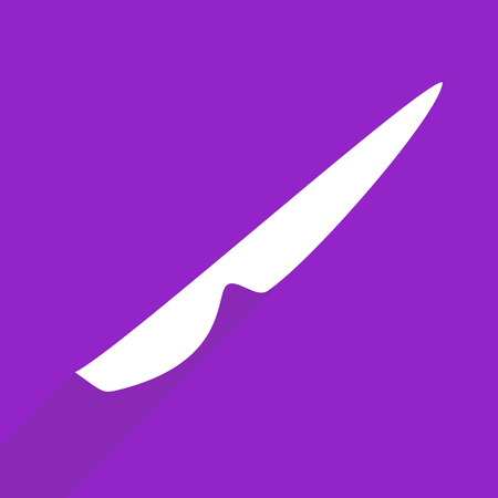 Flat vector icon with shadow and modern design scalpelのイラスト素材