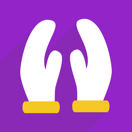 Flat vector icon with shadow and modern design palmのイラスト素材