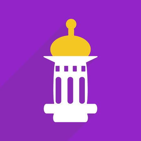 Flat vector icon with shadow and modern design Ramadan Kareemのイラスト素材