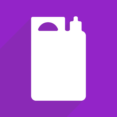 Flat vector icon with shadow and modern design fuel canisterのイラスト素材