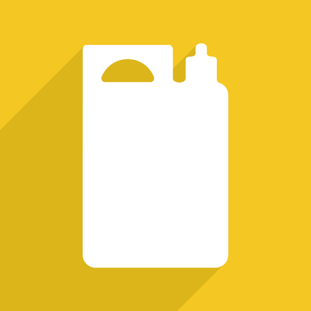 Flat vector icon with shadow and modern design fuel canisterのイラスト素材