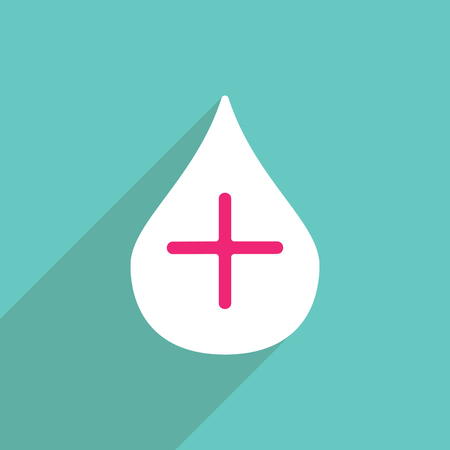 Flat vector icon with shadow and modern design health enema toolのイラスト素材