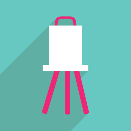 Flat vector icon with shadow and modern design easelのイラスト素材