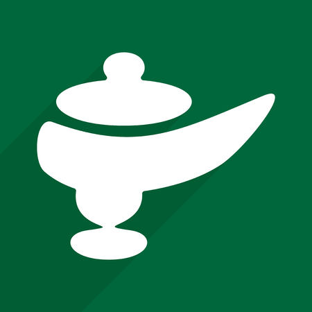 Flat vector icon with shadow and modern design ramadan kettleのイラスト素材