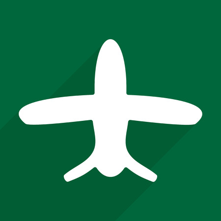 Flat vector icon with shadow and modern design planeのイラスト素材