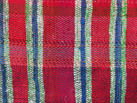           close-up of traditional ukrainian embroidery on carpet