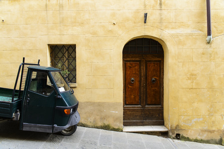 An old and rusty doorの写真素材