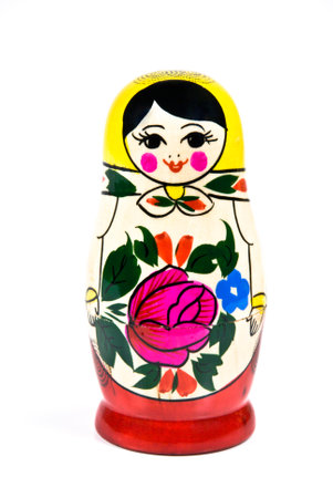 Russian traditional nesting wooden dollの写真素材