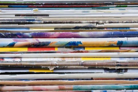 A stack of old fashion stores