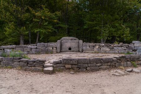 Gelendzhik district, ancient dolmens in the valley of the river Zhane.の写真素材