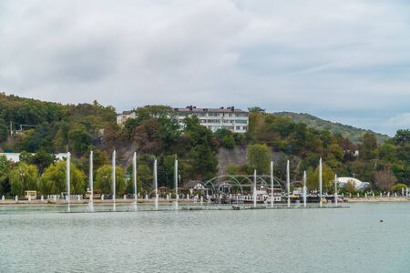 Lake Abrau and its attractions in the vicinity of Novorossiysk.の写真素材