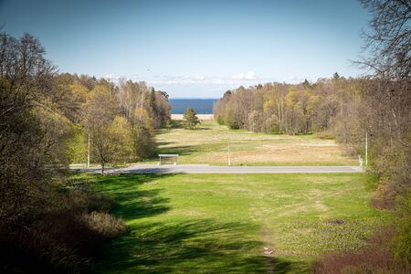 Russia. Saint-Petersburg. Spring views of landscape parks and squares of Saint Petersburgの写真素材