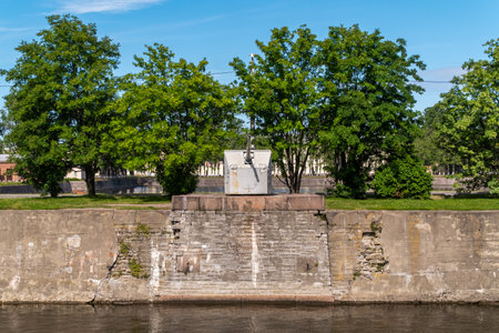 Attraction Gun Tower on the western mooring wall of Ust-Slingshot.の写真素材