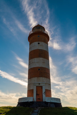Russia. June 7, 2022. Lighthouse on the island of Gogland in the Gulf of Finland.の写真素材