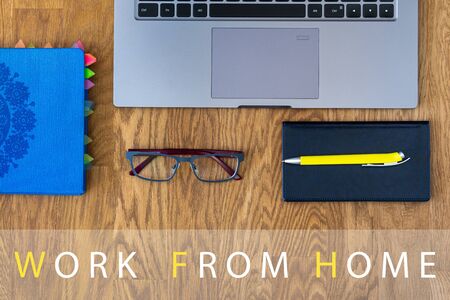 Work from home. Home office. Social distancing concepts on covid-19 outbreak situation. Safety and...