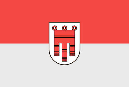 flag of Vorarlberg Austria vector illustrationのイラスト素材