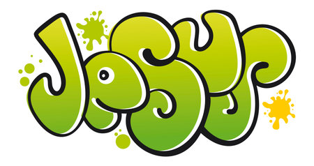 graffiti with the inscription Jesus vector illustrationのイラスト素材