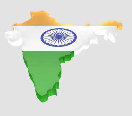 Map the India の写真素材