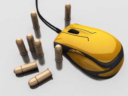 Game mouse and bulletの写真素材