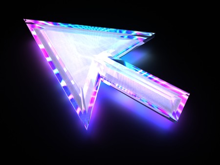 cursor with lightの写真素材