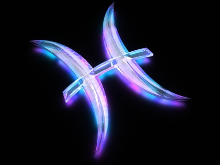 zodiac sign Pisces (Fish)の写真素材