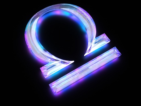 zodiac sign libra (The scales)の写真素材