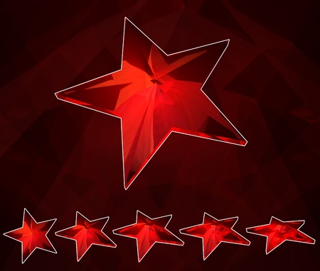 Ruby star setの写真素材