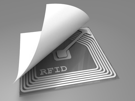 Rfid stickerの写真素材