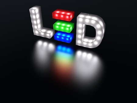 LED technology signの写真素材