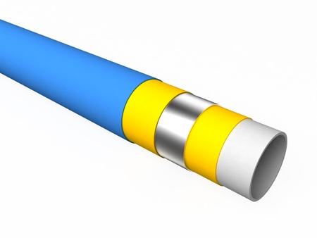 The reinforced PE pipe  assembly drawing の写真素材