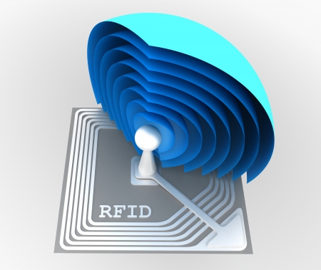 rfid chipの写真素材