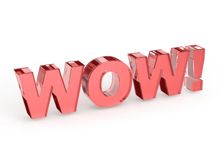 WOW!の写真素材