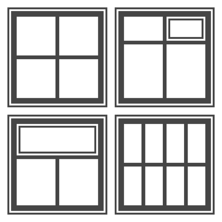 Window icon setのイラスト素材