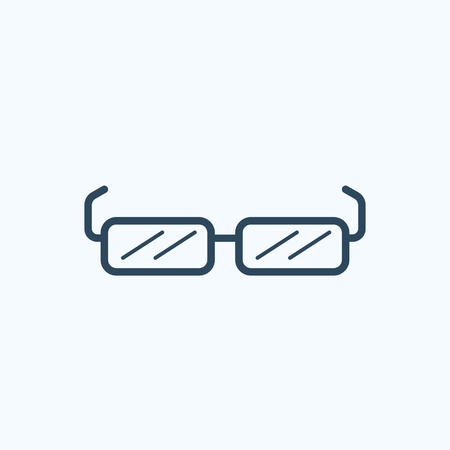 Sunglasses vector flat icon. Vector sign symbol.のイラスト素材