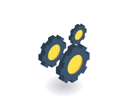 Teamwork icon. Vector illustration in flat isometric 3D style.のイラスト素材