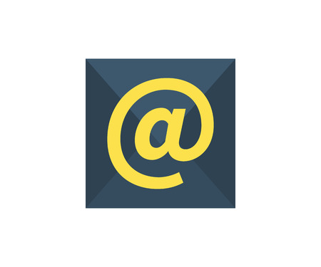 E-mail icon. Vector illustration in flat minimalist style.のイラスト素材