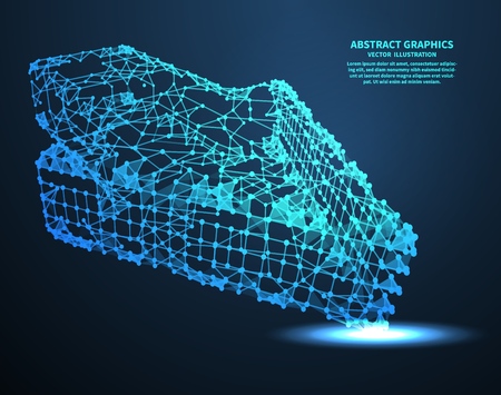 Abstract arrow illustration image designのイラスト素材