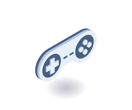 Gamepad isometric icon. Vector 3D illustration for web design.のイラスト素材