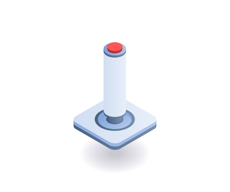 Joystick isometric icon. Vector 3D illustration for web design.のイラスト素材