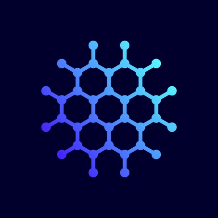 Network icon. Vector illustration in flat line style.のイラスト素材