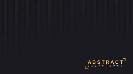 Black paper background. Vector geometric 3d illustration.のイラスト素材